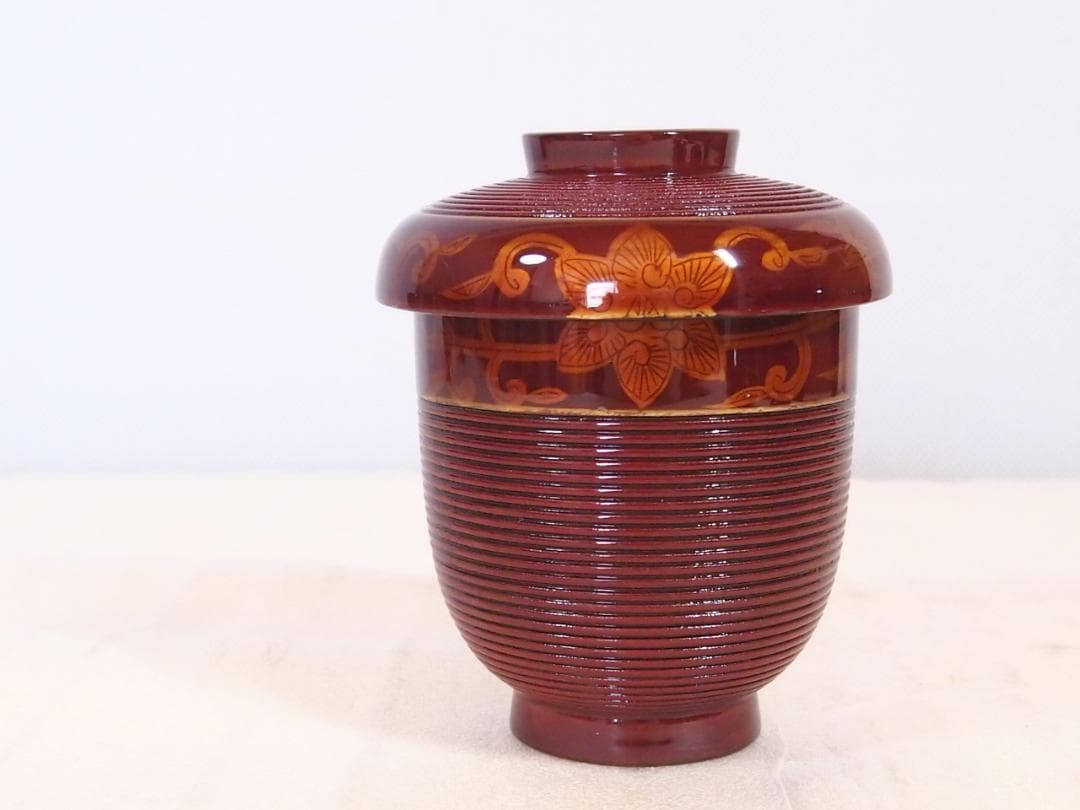 【未使用】輪島塗 岡本陽斎 白壇塗 小吸物椀 5客 箸洗/肝吸い 漆器 茶道具