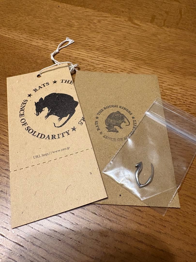 RATS tail earring silver925 ピアス