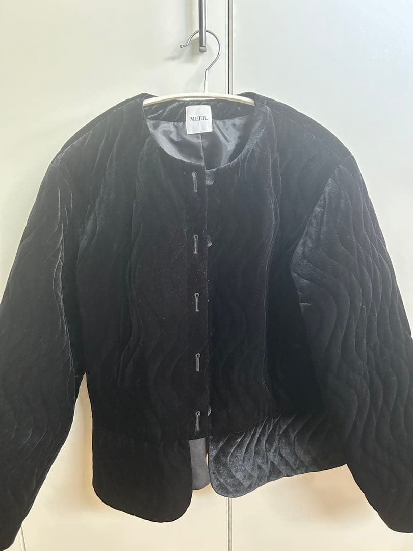 ※ 3pp1様※meer. ウェーブキルティングベロアジャケット