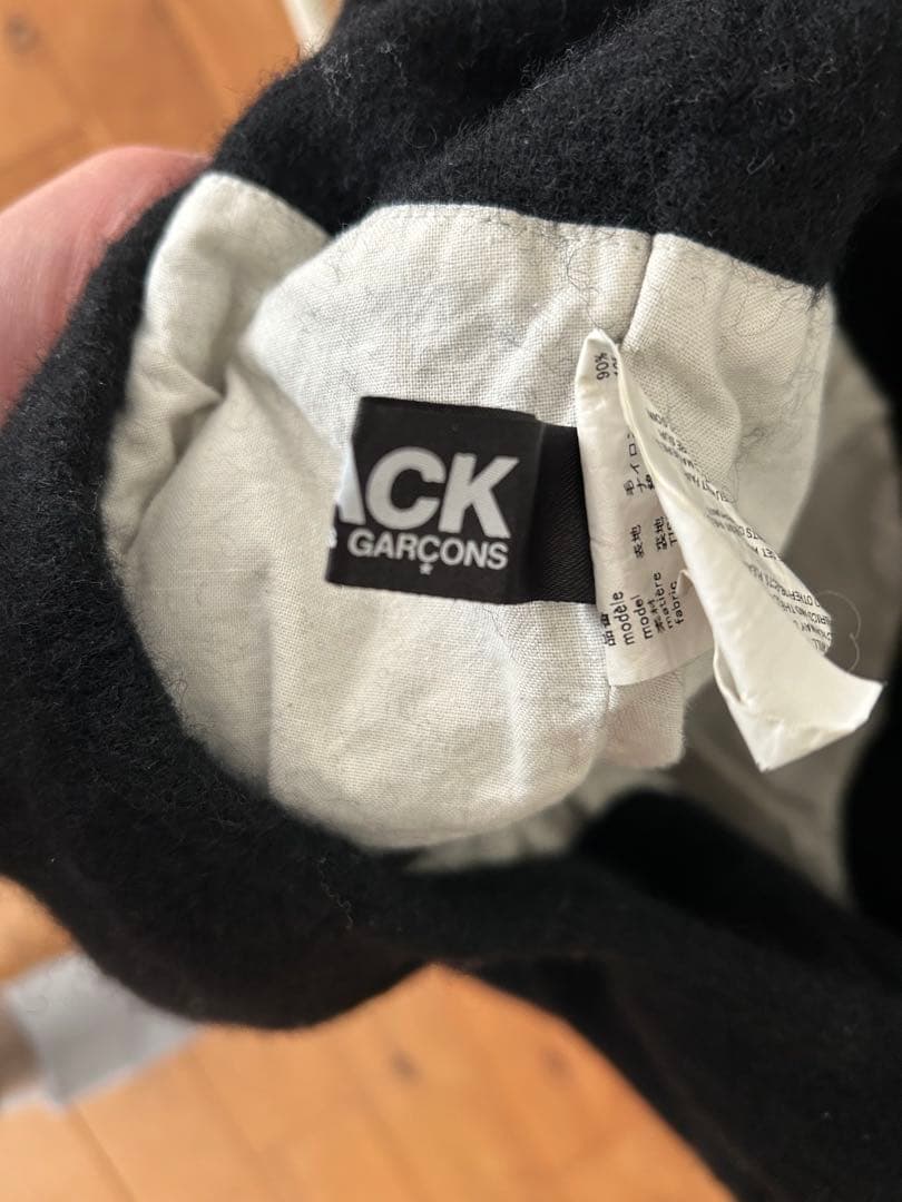 BLACK COMME des GARCONS ウール縮絨トートバッグ