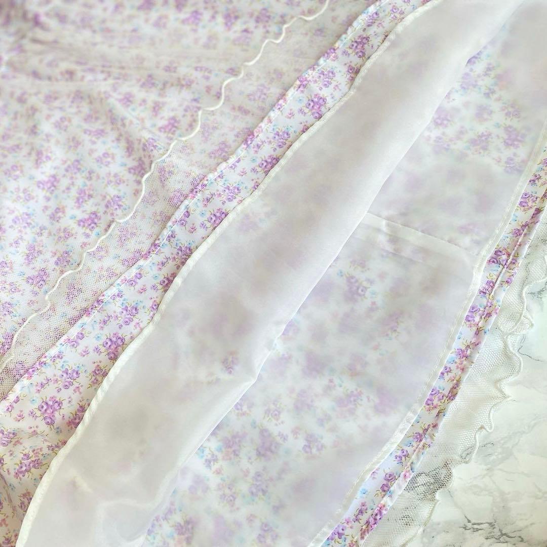 大人気♡パープル×小花柄＊130入学式 卒園式 女の子 フォーマル