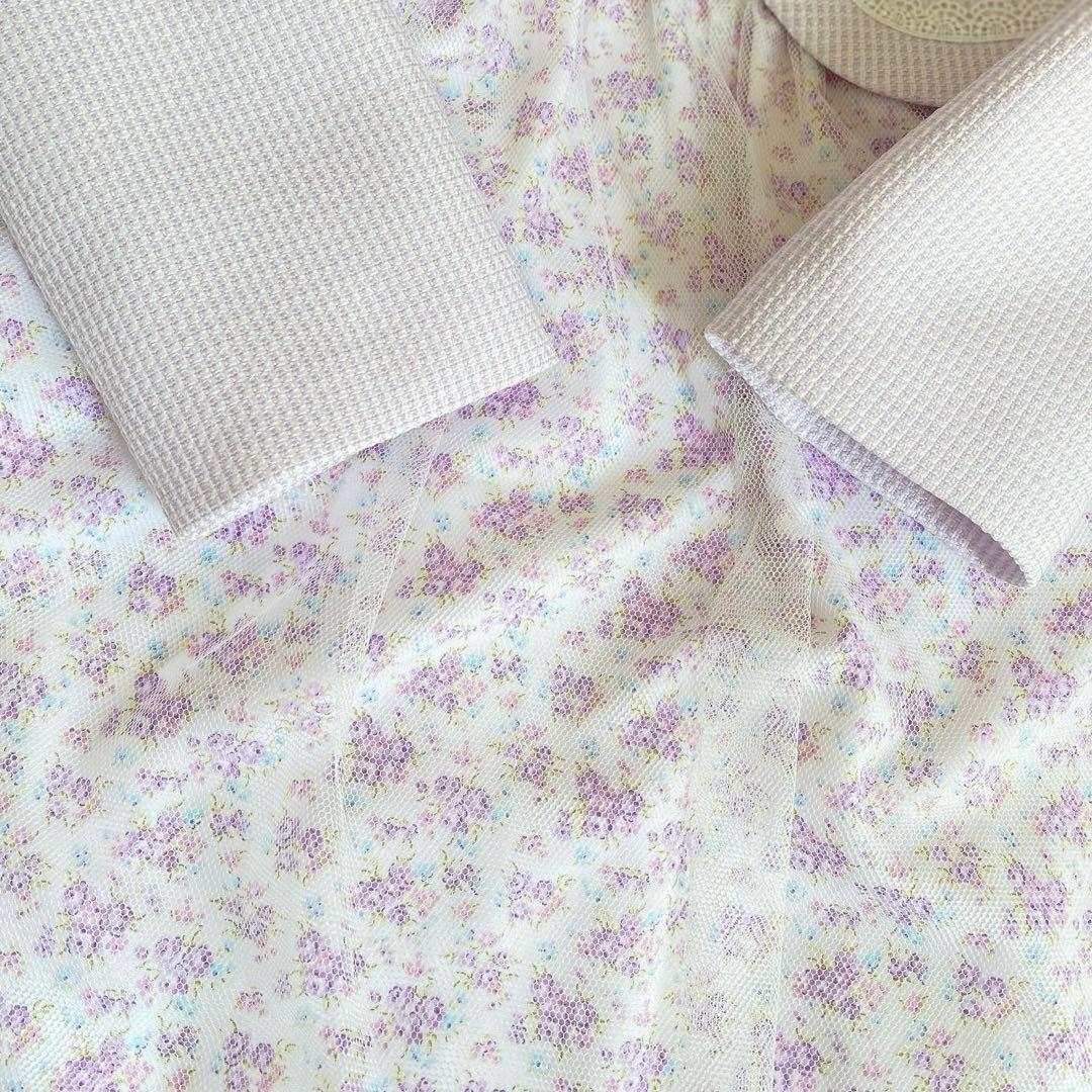 大人気♡パープル×小花柄＊130入学式 卒園式 女の子 フォーマル