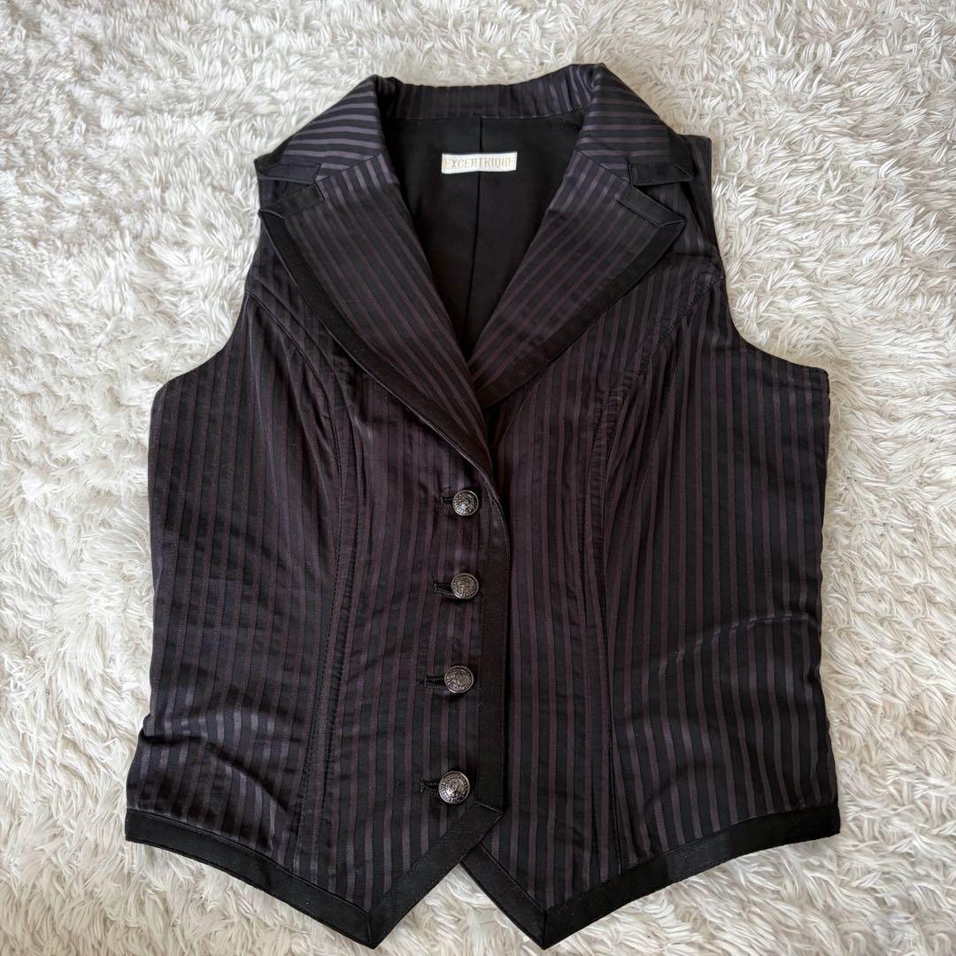 エクサントリーク コルセット ストライプ ベスト風デザイン Ｓ／Ｍ