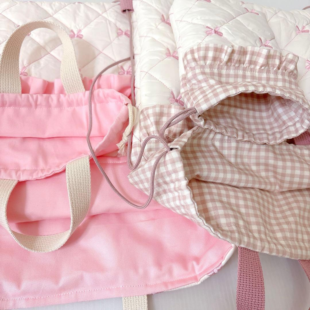 レッスンバッグ 体操服袋　ナップサック　コップ袋