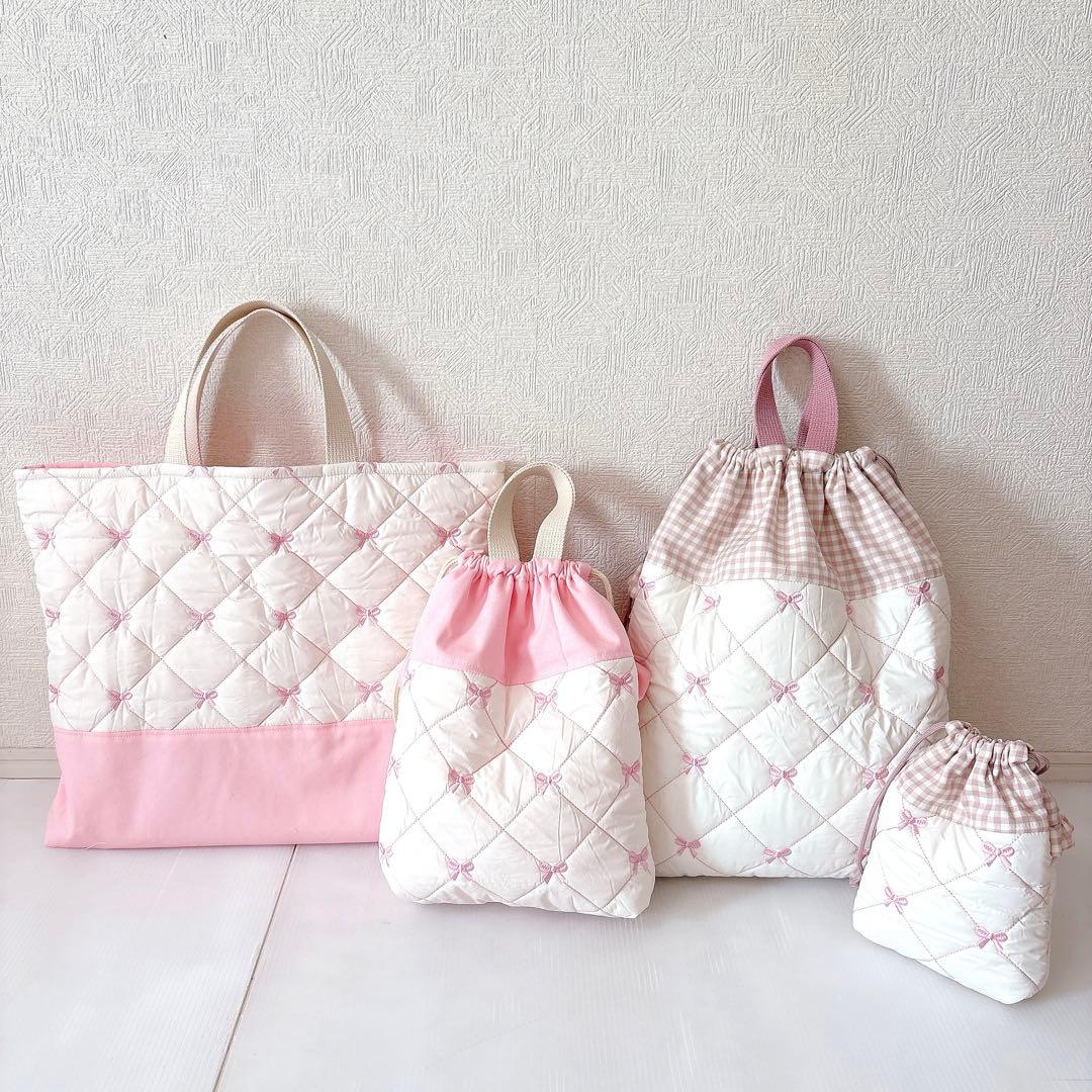 レッスンバッグ 体操服袋　ナップサック　コップ袋