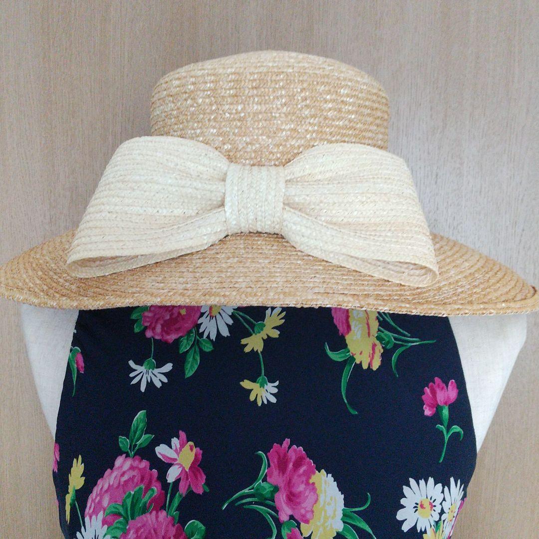 GREVI 前リボン帽子