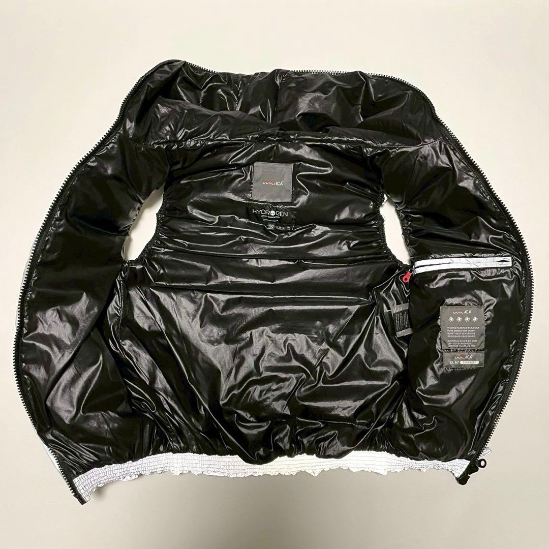 希少サイズ【ハイドロゲン デュベティカ】ダウンベスト スカル 50 ダブルジップ