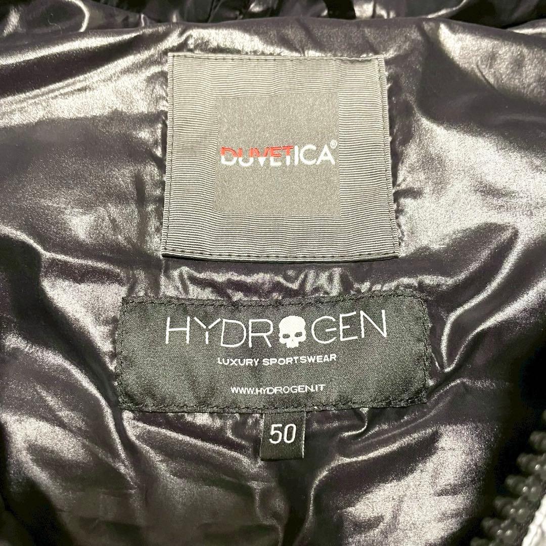 希少サイズ【ハイドロゲン デュベティカ】ダウンベスト スカル 50 ダブルジップ