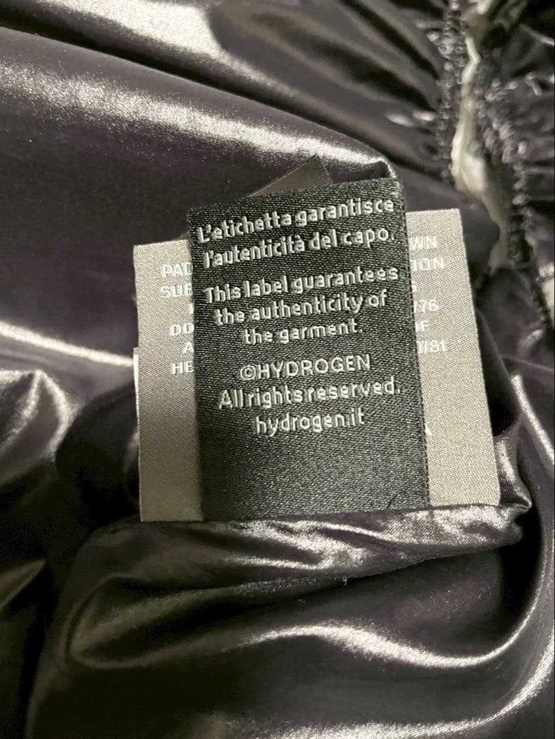 希少サイズ【ハイドロゲン デュベティカ】ダウンベスト スカル 50 ダブルジップ