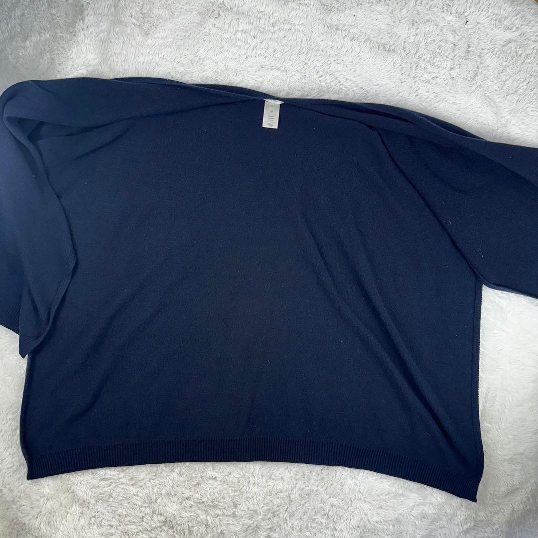 MOMIJI 未使用級ザロウニットポンチョカシミア100% 黒　1SZ L