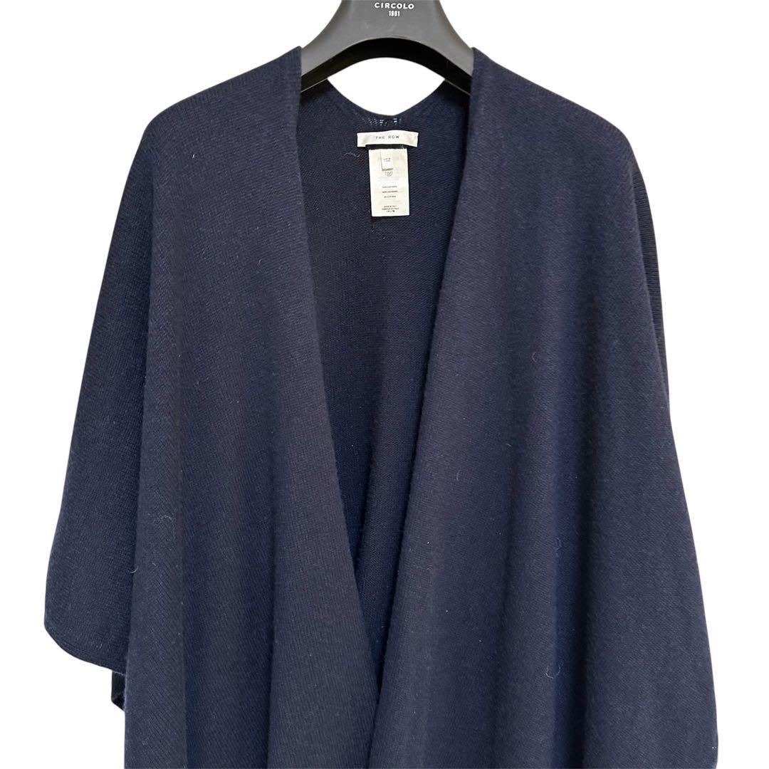 MOMIJI 未使用級ザロウニットポンチョカシミア100% 黒　1SZ L