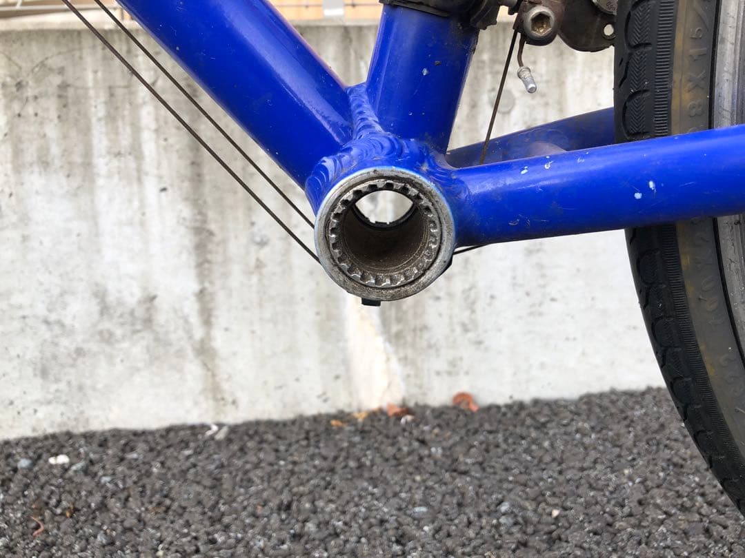 GIOS MISTRAL 青色 クロスバイク　訳あり　新品チェーン付き