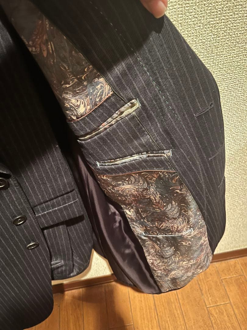 Paul Smith collectionネイビー　ウールフラノ　スーツ