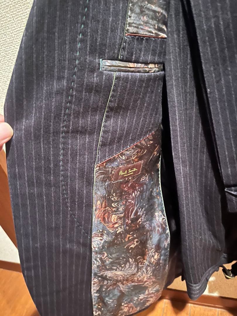 Paul Smith collectionネイビー　ウールフラノ　スーツ