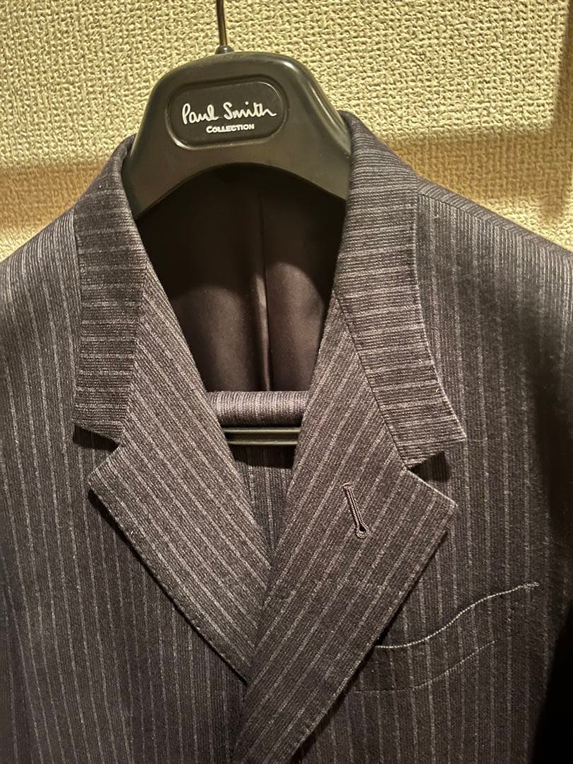 Paul Smith collectionネイビー　ウールフラノ　スーツ