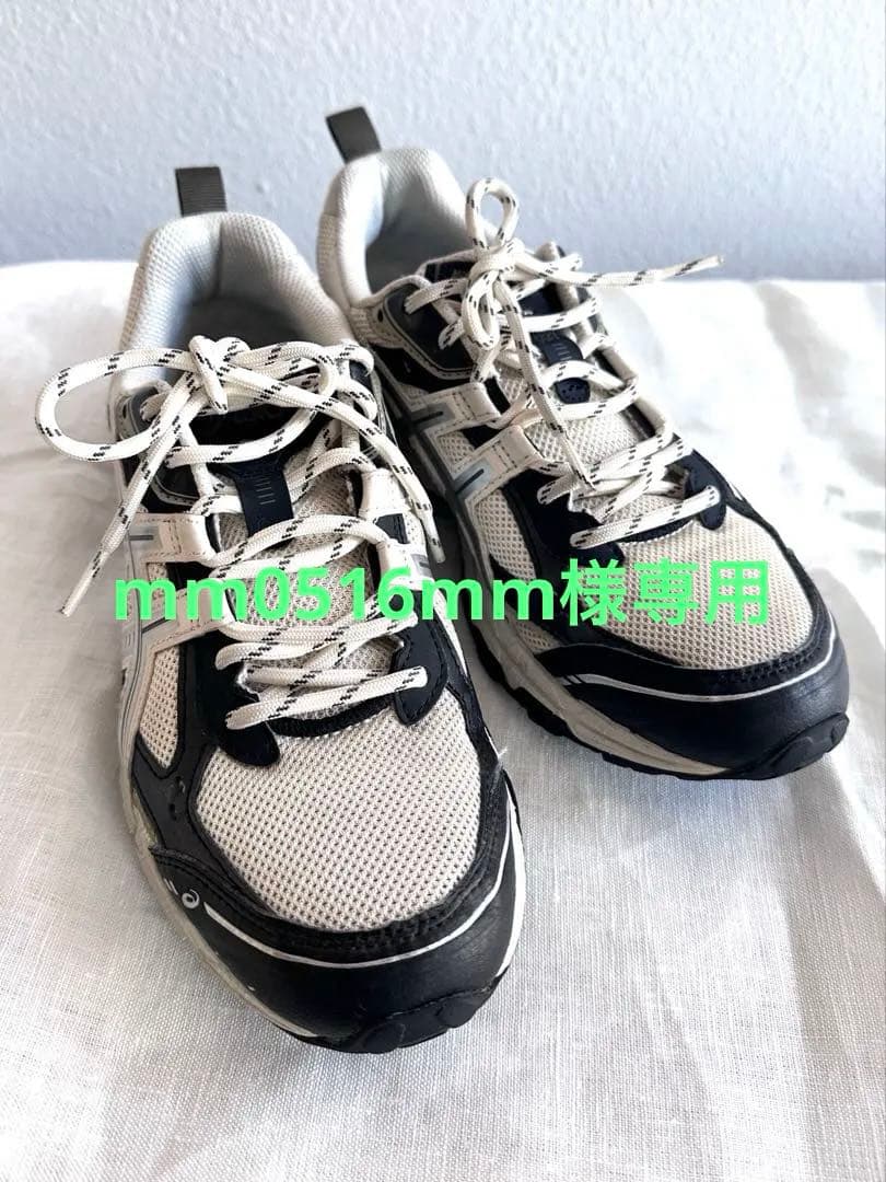 【24cm 美品】ASICS GEL-NUNOBIKI クリーム×ブラック