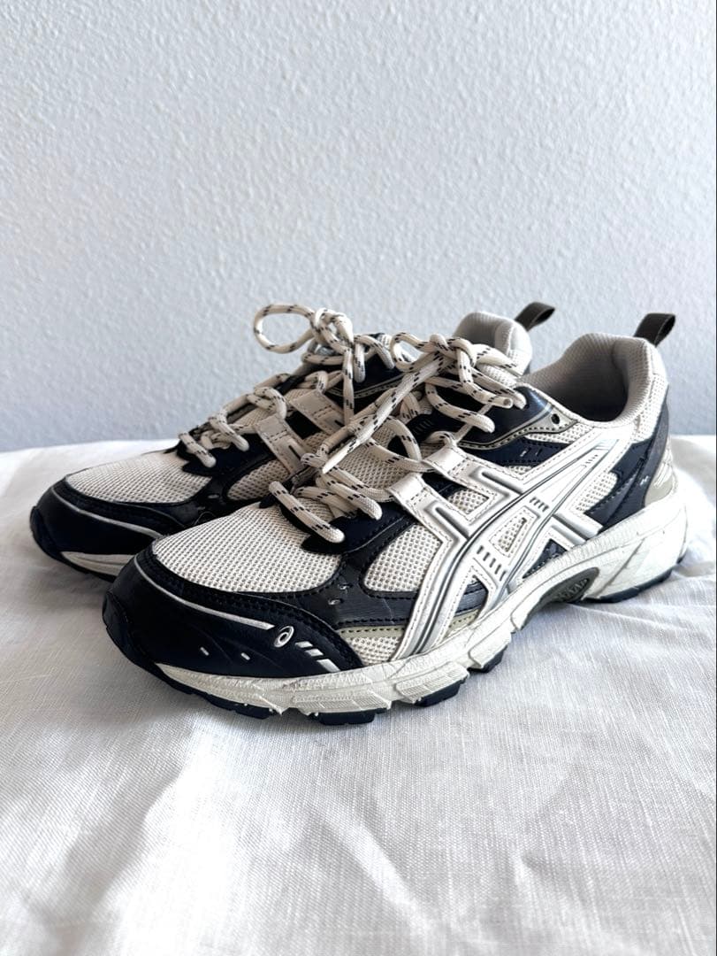 【24cm 美品】ASICS GEL-NUNOBIKI クリーム×ブラック