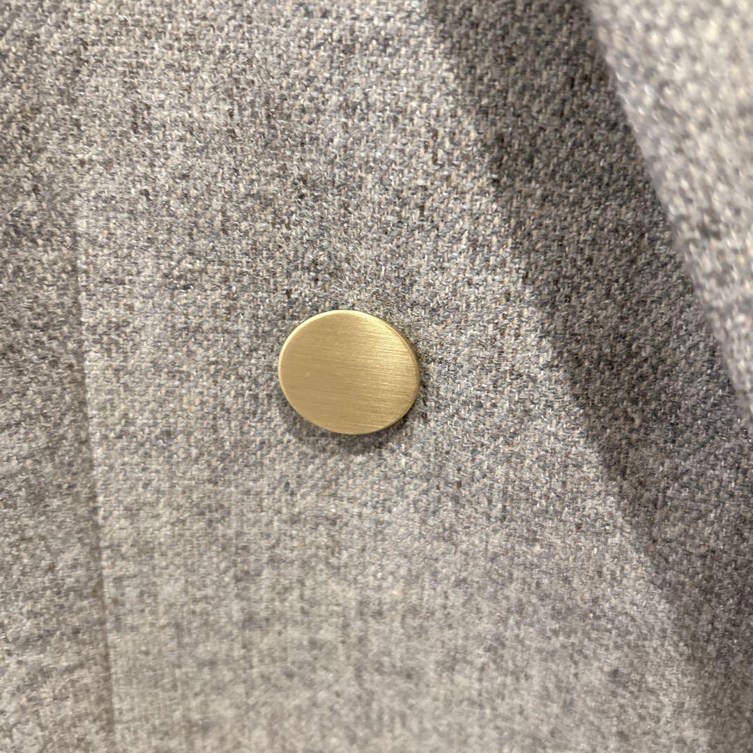 【極美品】✨グリーンレーベルリラクシング✽メランジツイルダブルジャケット 36