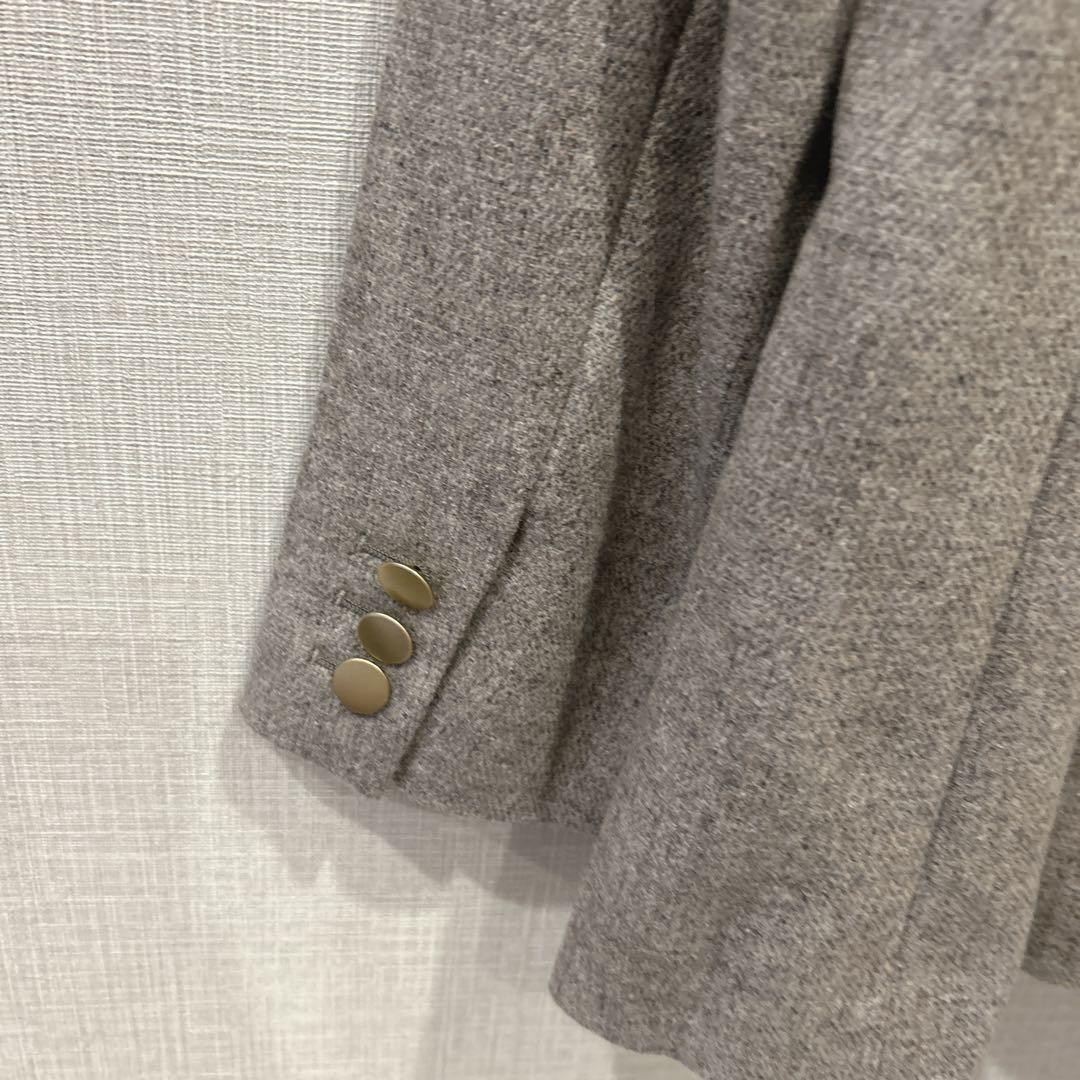 【極美品】✨グリーンレーベルリラクシング✽メランジツイルダブルジャケット 36