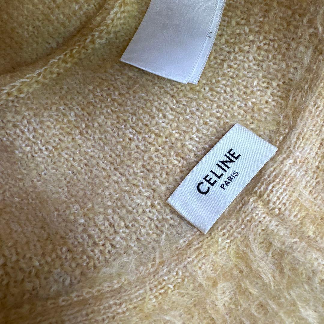 美品！CELINE セリーヌ　ブラッシュド　トリオンフ　バケットハット　イエロー