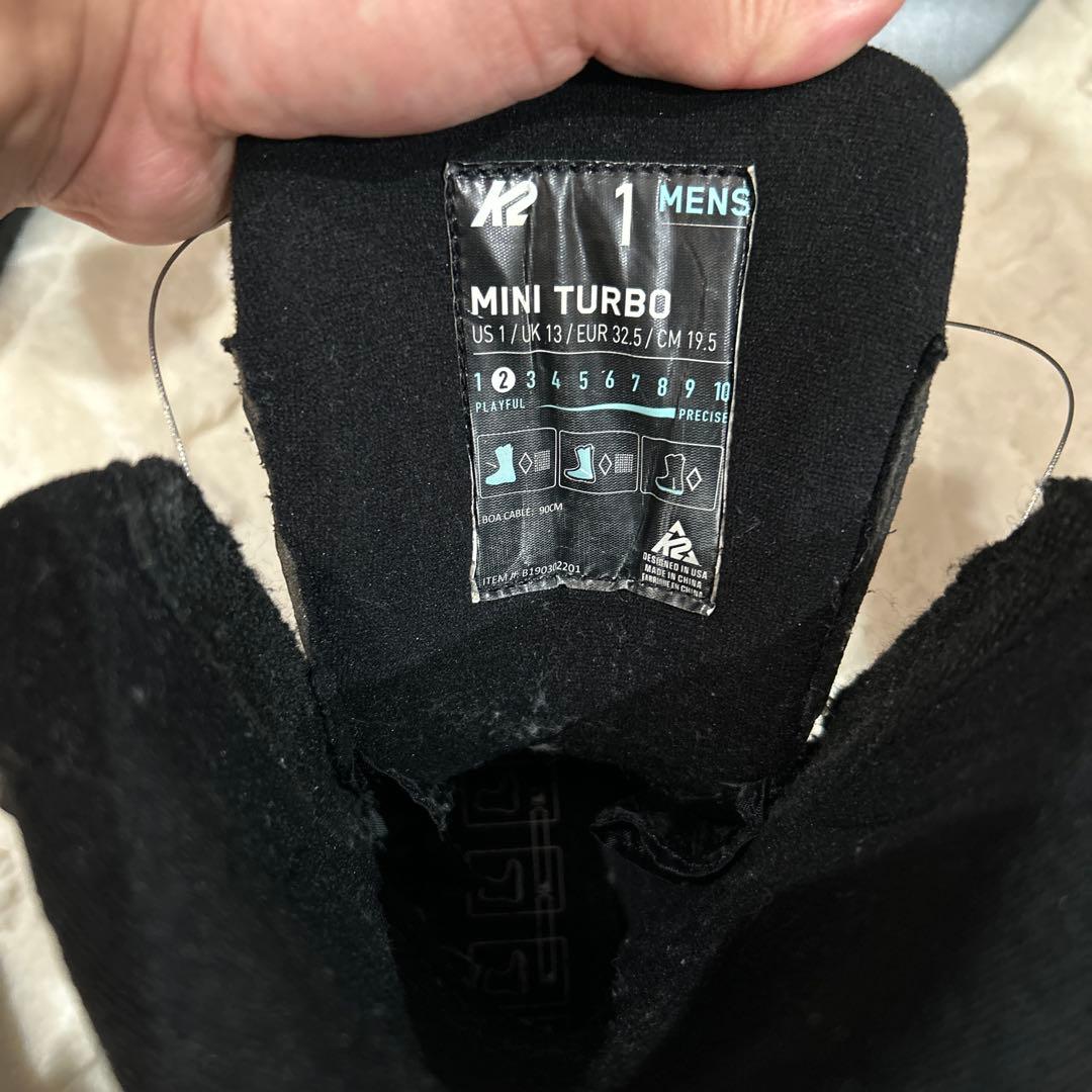 K2 スノーボード3点セット MINI Turbo