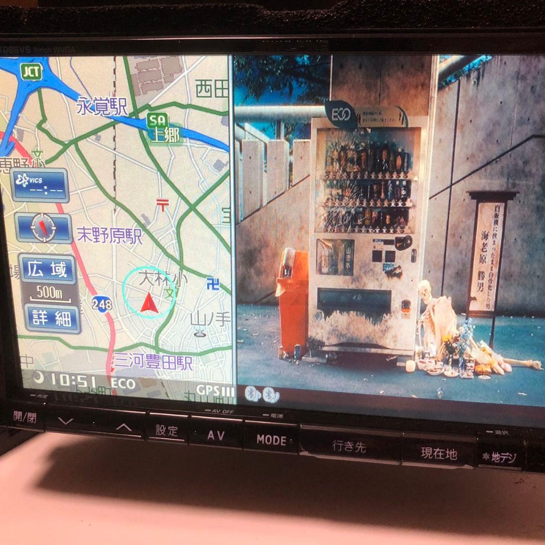 アルパイン 8インチナビ X088VS Spotify再生 ファイヤTV接続可能