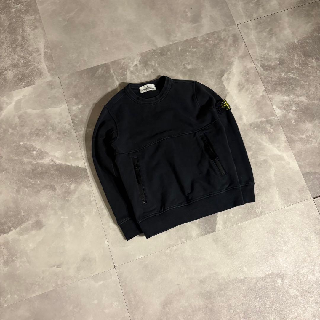 【即完売❗️】ストーンアイランド　トレーナー ブラック 裏起毛
