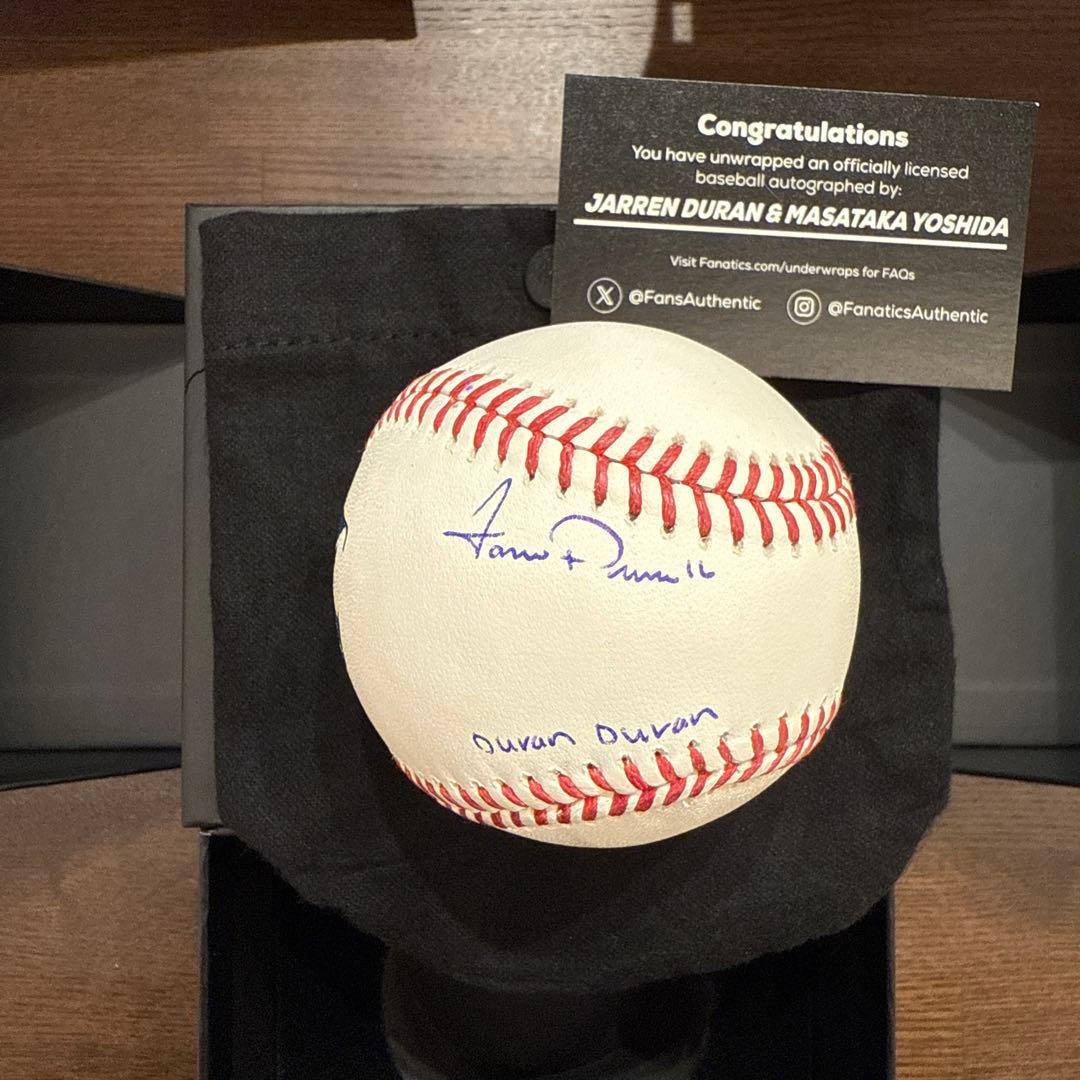 H*R様 吉田正尚 ジャレン・デュラン マルチ サインボール MLB Fanat