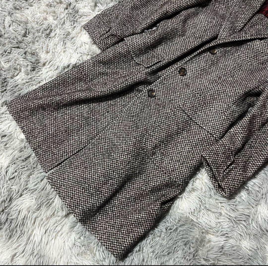 ✨️美品✨️ スティレラティーノ チェスターコート アルパカ混 千鳥格子