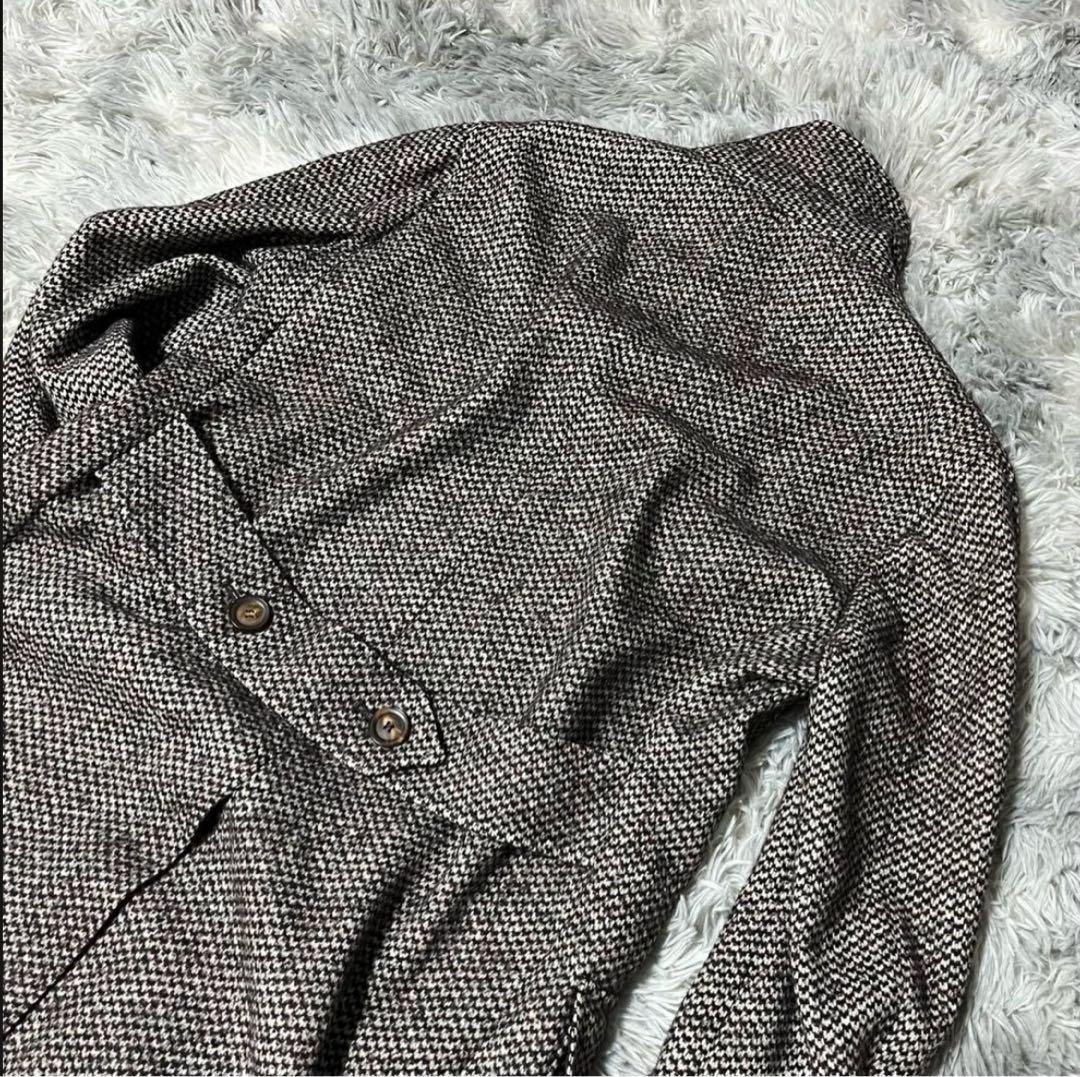 ✨️美品✨️ スティレラティーノ チェスターコート アルパカ混 千鳥格子