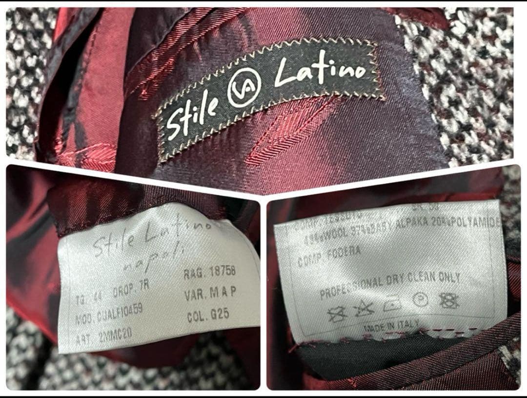 ✨️美品✨️ スティレラティーノ チェスターコート アルパカ混 千鳥格子