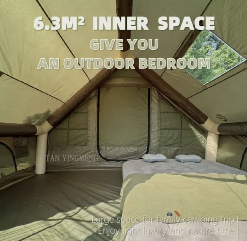 インフレータブルテント 6.3m² 防水 通気性新品