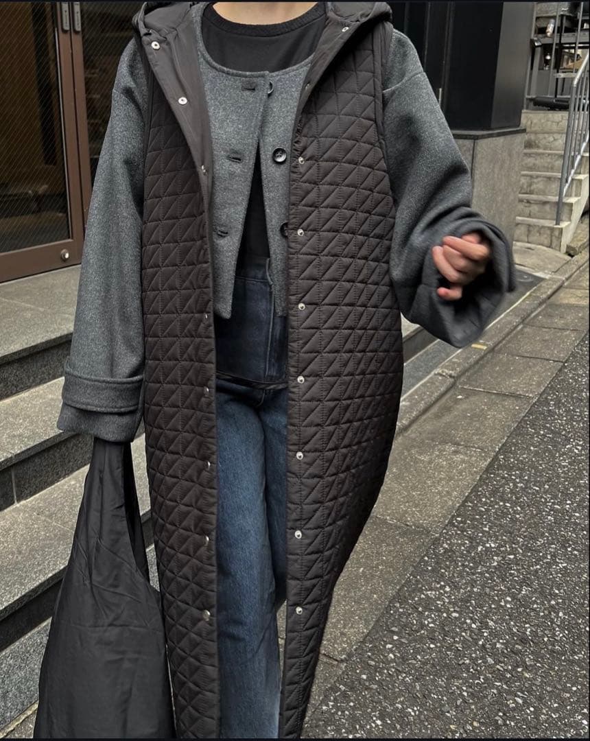 【美品】willfully キルティングフーディベスト＆ショートJK/COset