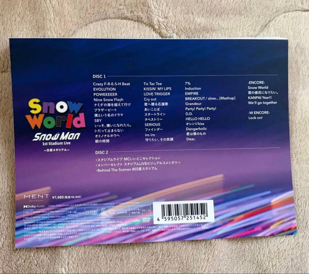 【未開封 DVD】Man World 日産スタジアム スノーマン
