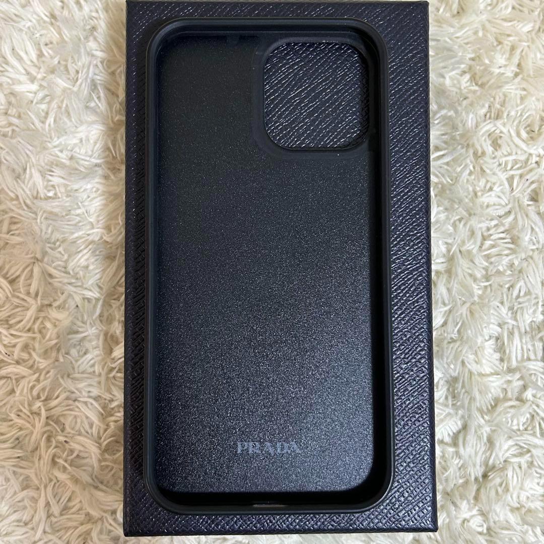 極美品 PRADA iPhoneケース ゴールド スタッズ付き 箱 保証書付き