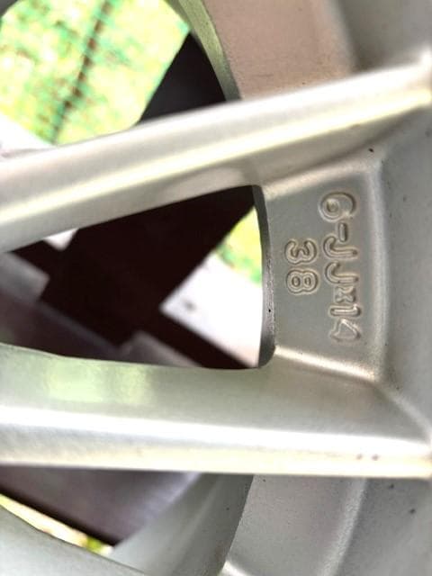 越*前様 14インチ スポークデザインホイール 4本セット pcd100 4穴