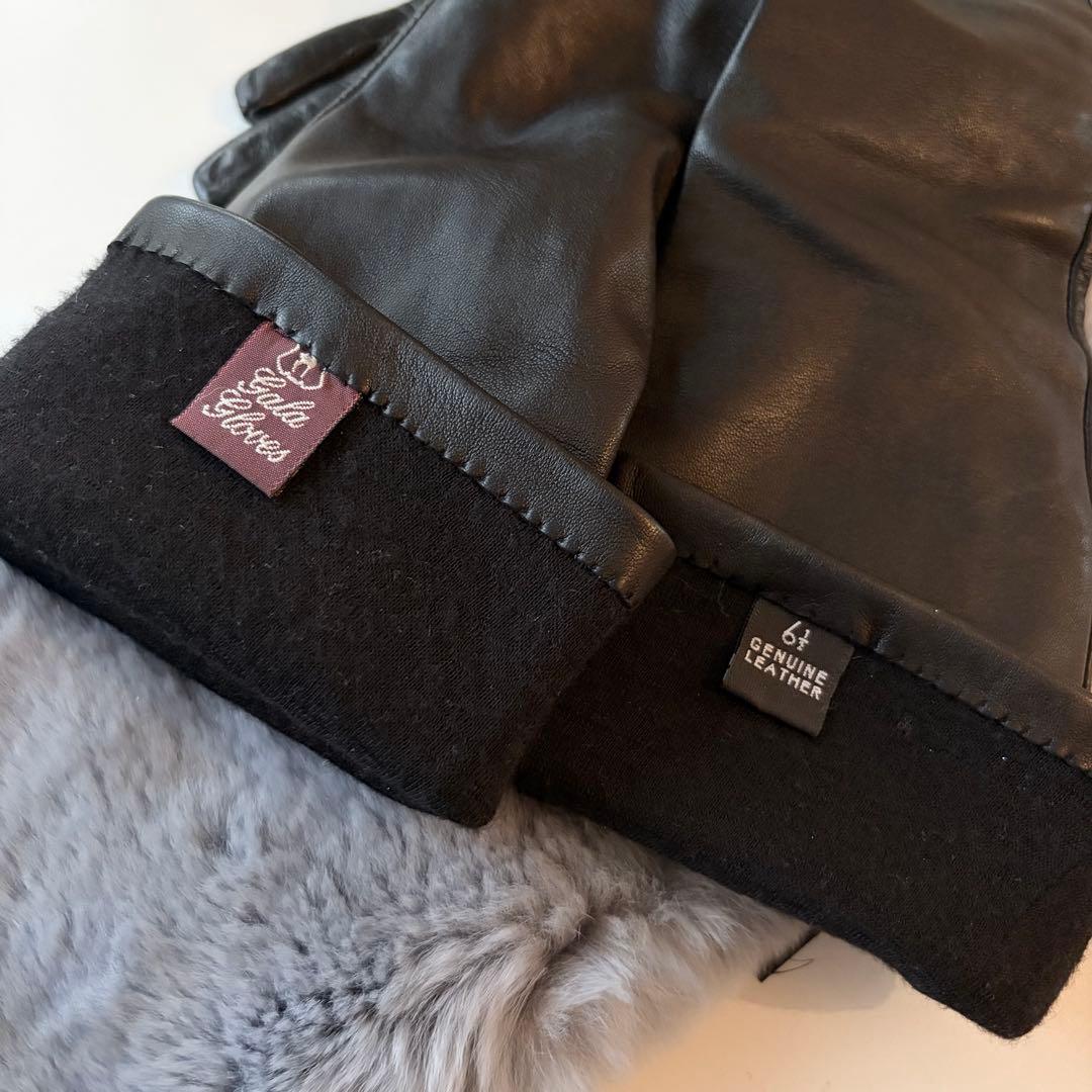 .*.様 【未使用】Gala Gloves ガラ グローブス 本革ロング手袋　黒