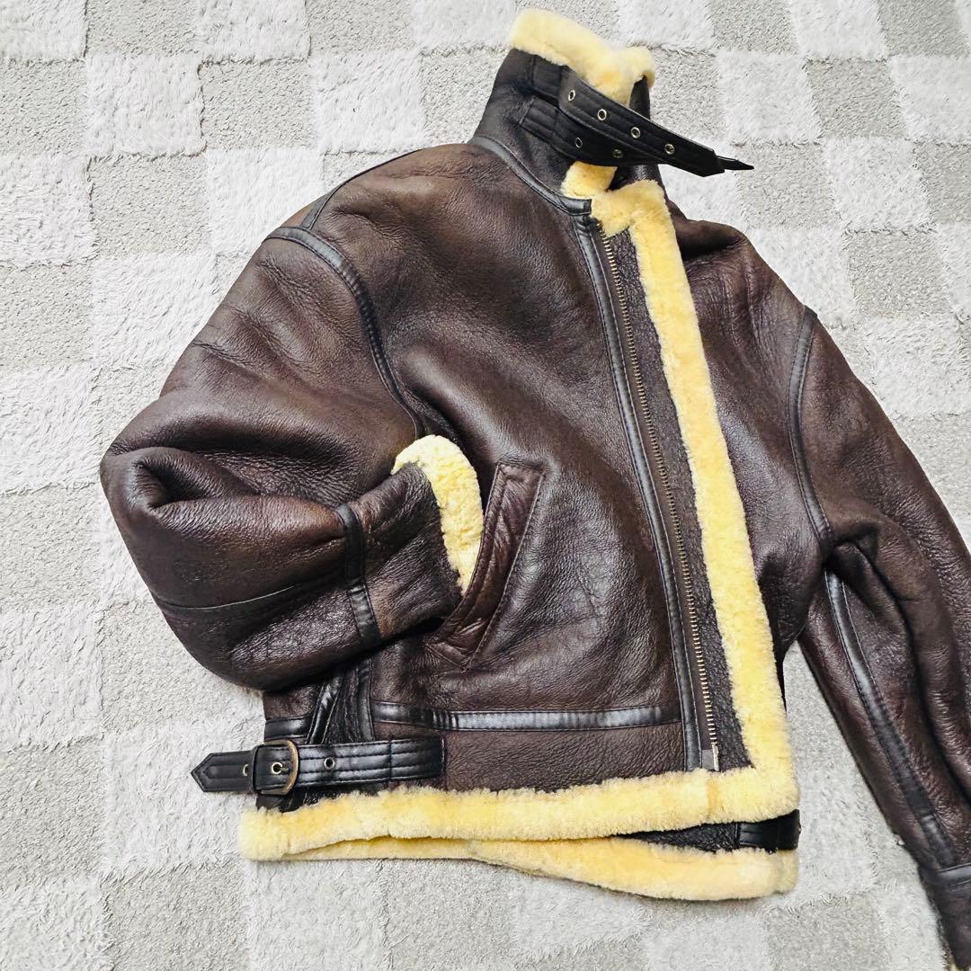 ヴィンテージ B-3 リアルムートン フライトジャケット Sサイズ