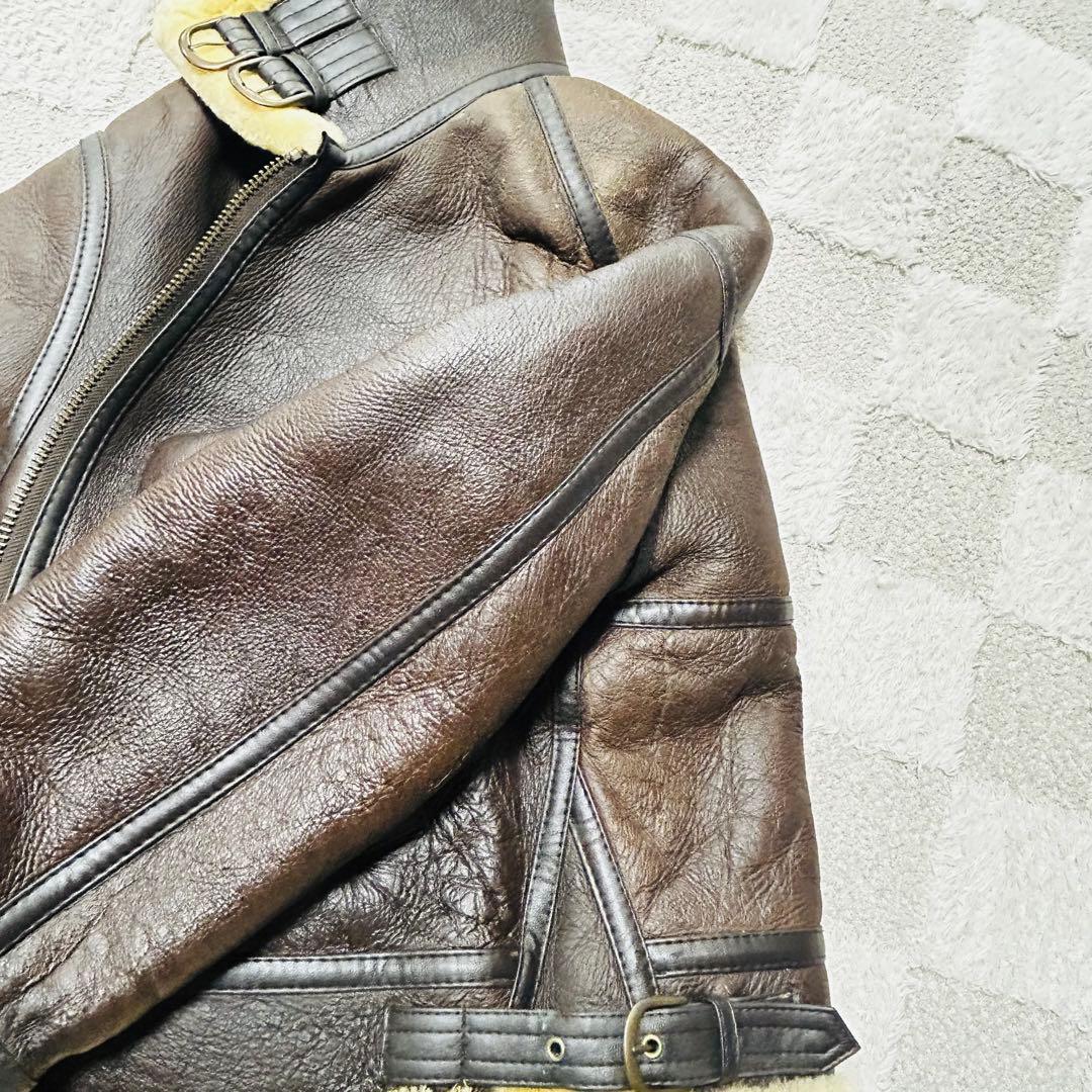 ヴィンテージ B-3 リアルムートン フライトジャケット Sサイズ