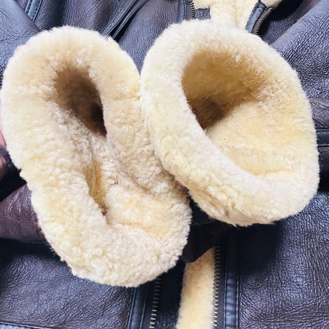 ヴィンテージ B-3 リアルムートン フライトジャケット Sサイズ