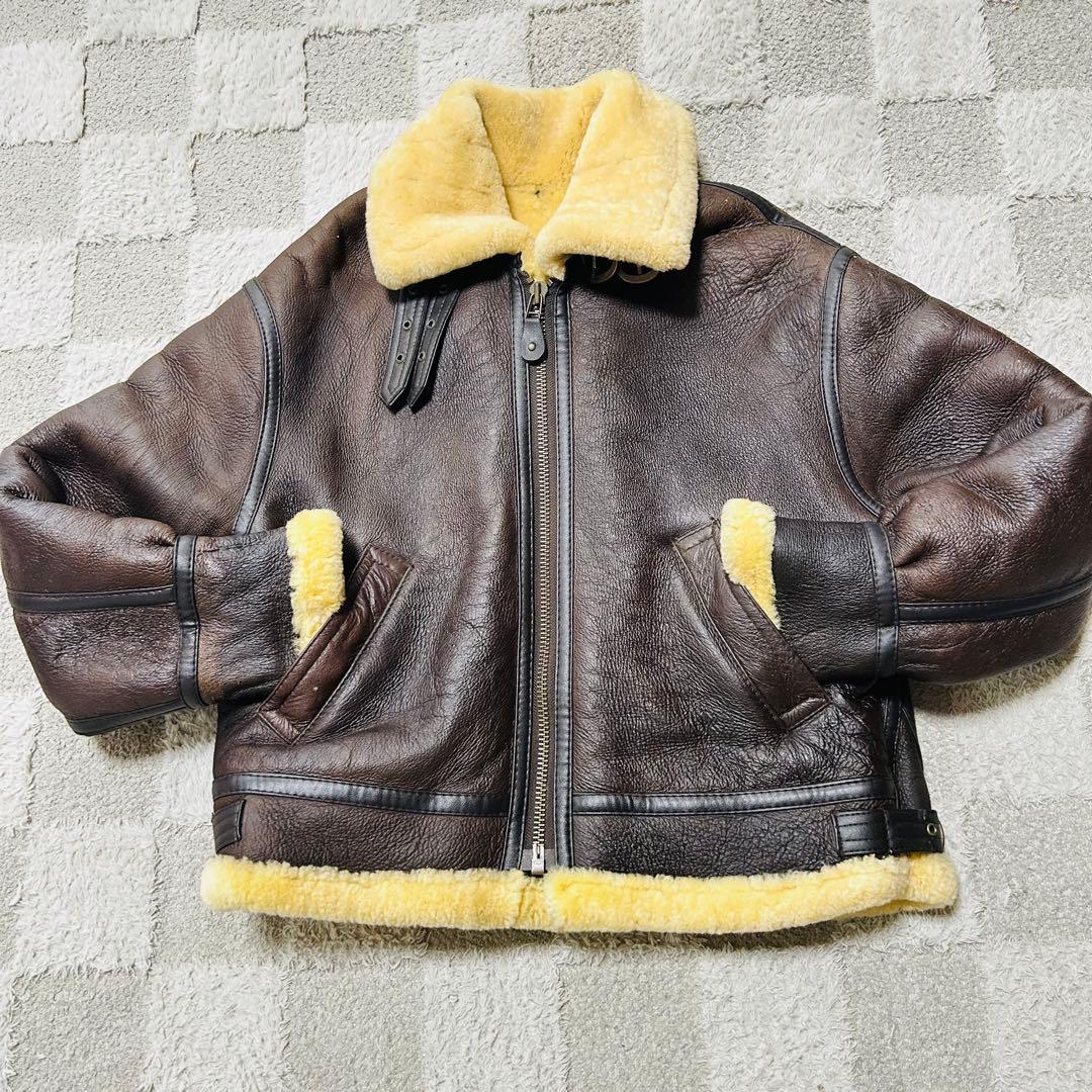 ヴィンテージ B-3 リアルムートン フライトジャケット Sサイズ