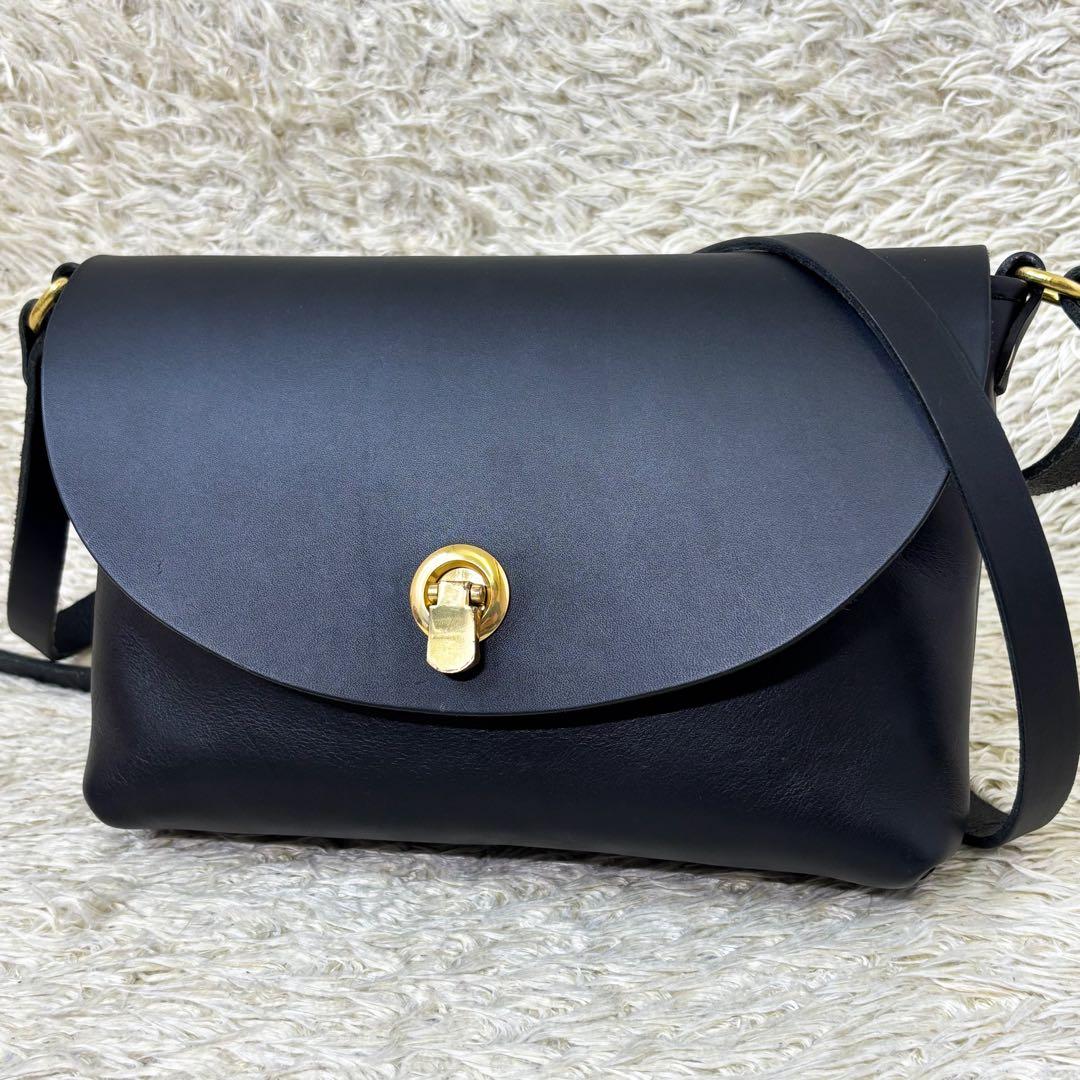 【極美品】ヘルツ ライトミニショルダー ブラック 黒 クロスボディ 斜め掛け