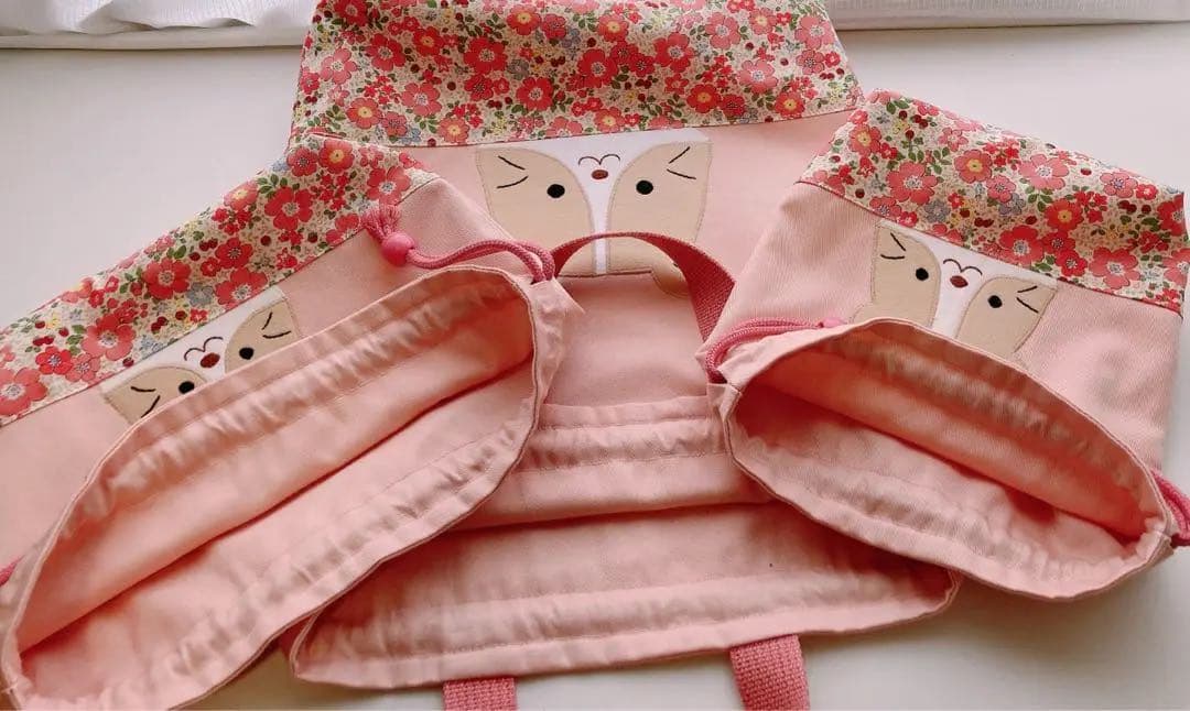 入園入学5点セット　ハムスター花柄