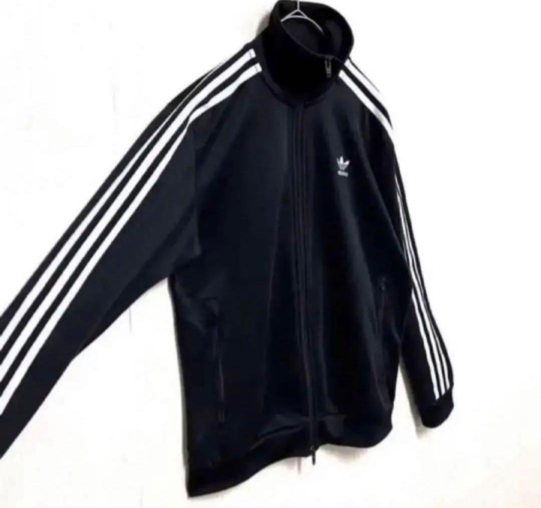 【ビッグサイズXO‼️】adidasベッケンバウアージャージ 黒 常田大希 古着