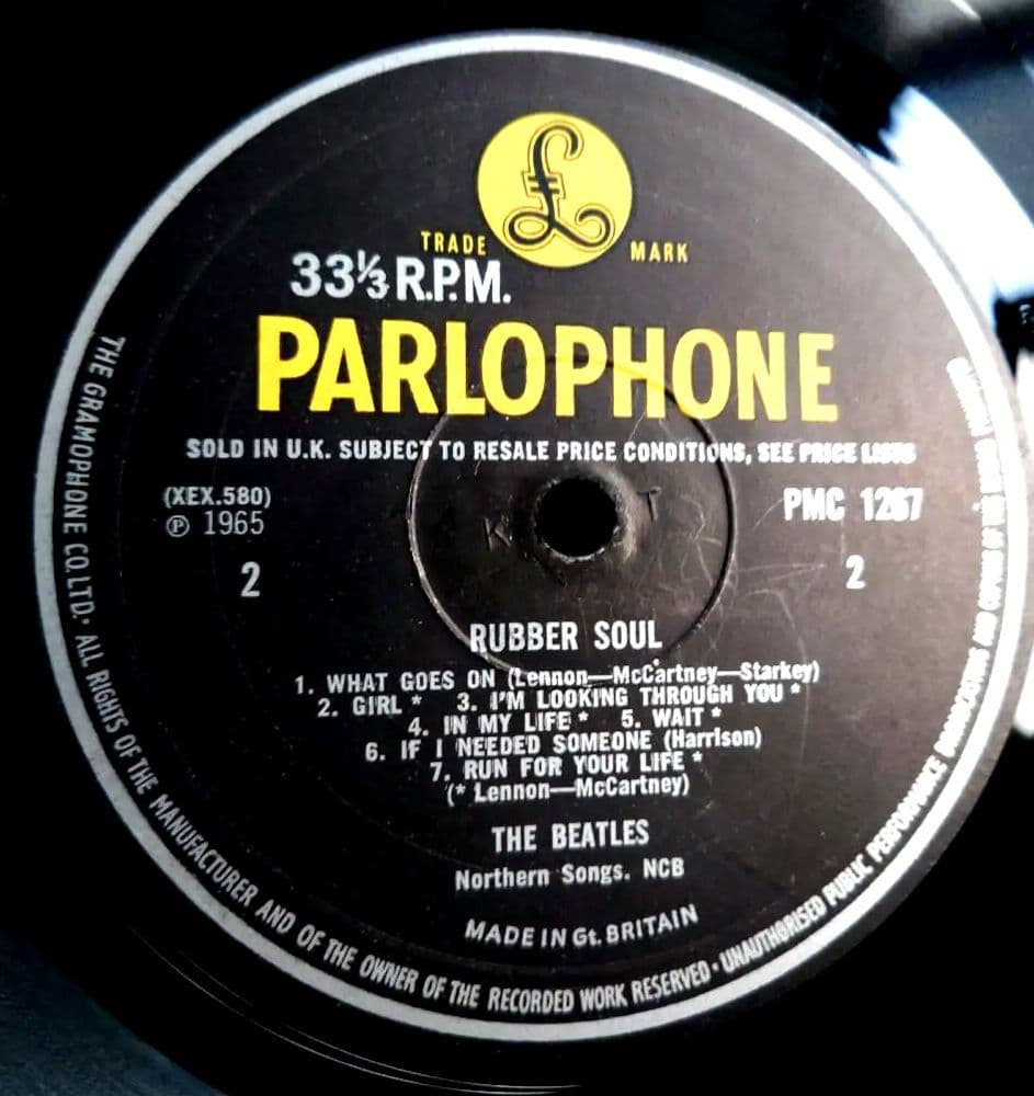 UK盤RUBBER SOUL THE BEATLES