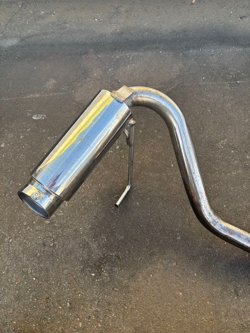 ウィルズウィン・ステンレスリアマフラー！JB23 ジムニー用！！サイレンサー付き