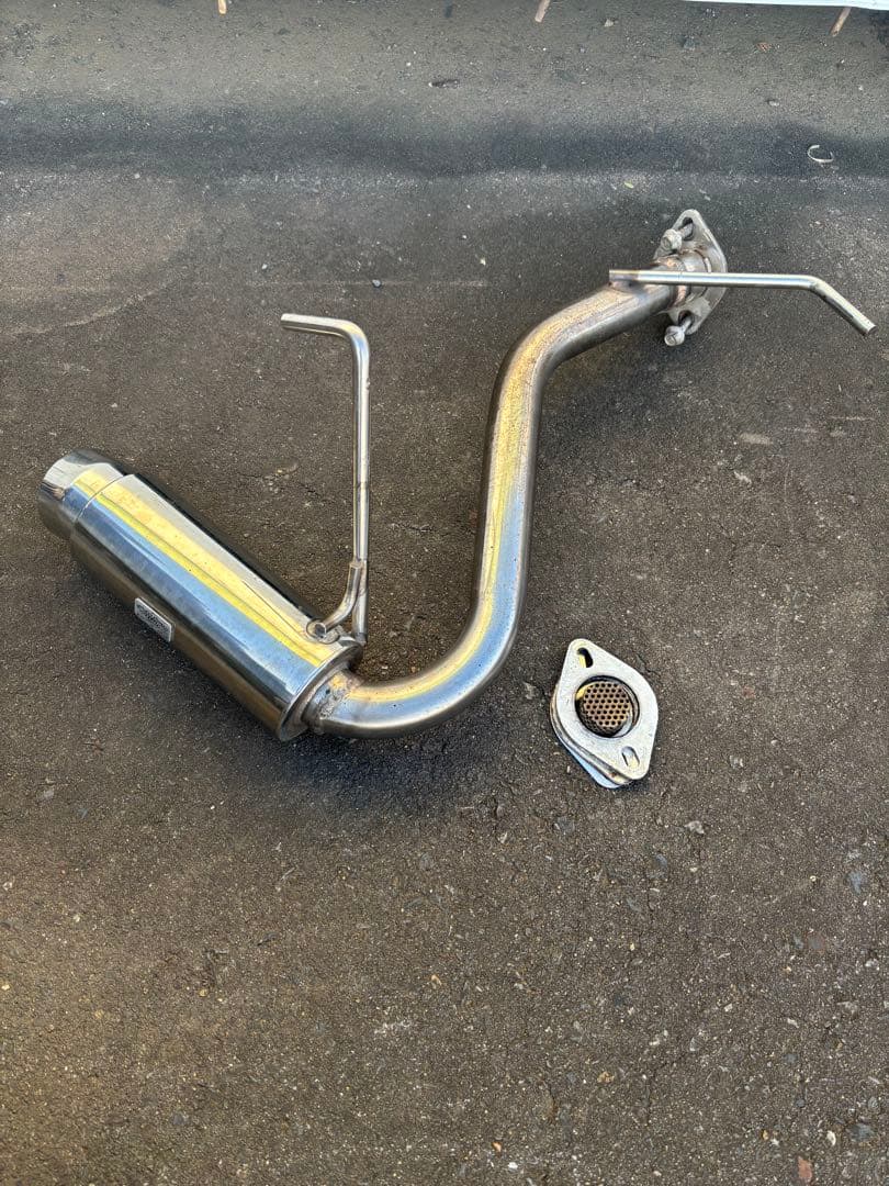 ウィルズウィン・ステンレスリアマフラー！JB23 ジムニー用！！サイレンサー付き