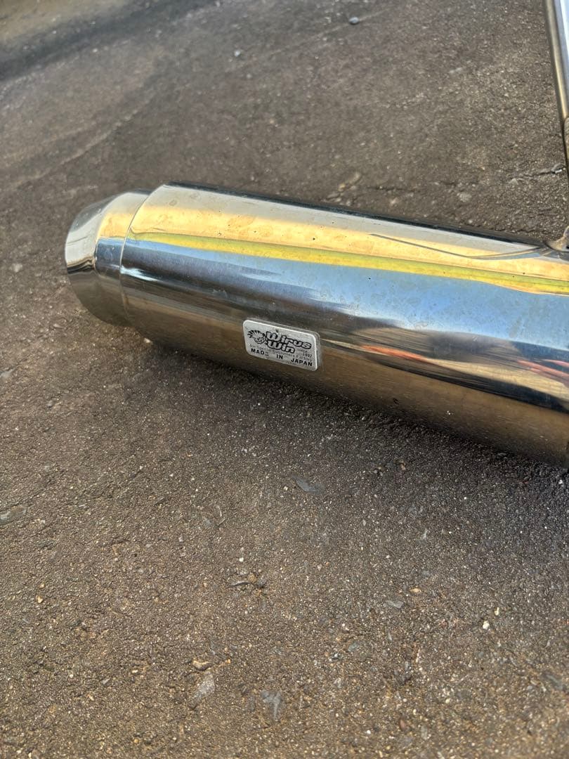 ウィルズウィン・ステンレスリアマフラー！JB23 ジムニー用！！サイレンサー付き