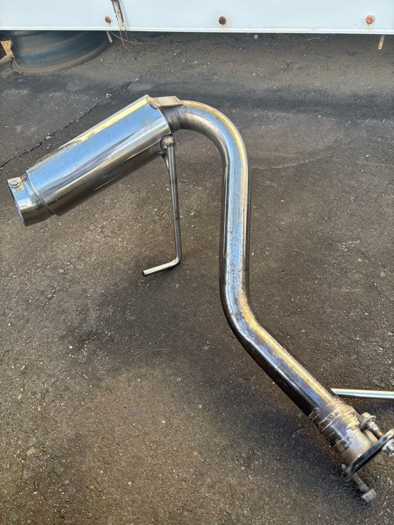 ウィルズウィン・ステンレスリアマフラー！JB23 ジムニー用！！サイレンサー付き