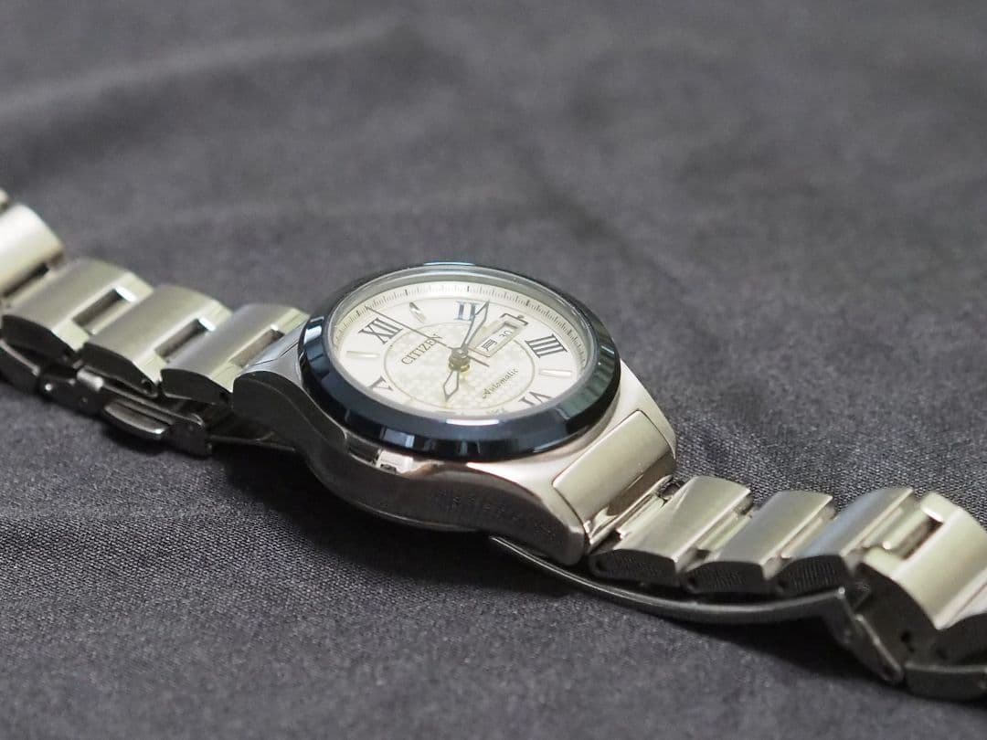 シチズン 機械式腕時計 深雪 (みゆき) ステンレスバンド仕様(革バンド付属)